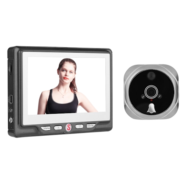 Digital Door Viewer & Doorbell 24 Hours Security 3X Zoom Peephole Camera 120° Doorbell Viewer