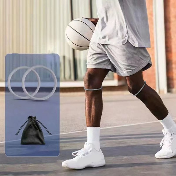 2 st knäskydd, fjädrande knäskydd, atletiskt stöd, bandage för basket, löpning, hopp