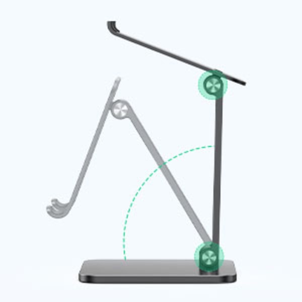 Ergonomisk visningsplattform för enheter upp till 12,9 tum, Magic Magnet-upplevelse Bärbar och justerbar för iPad Air Pro Mini Surface Go Nintendo