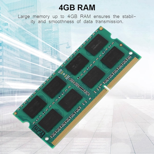 DDR3 4GB 1333MHz Notebook DDR3  Hukommelse Hurtig Dataoverførsel RAM DDR3 4GB til Intel