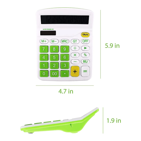 Standardfunktioner Räknare, Fickformat Med Stor Display Och Dubbel Strömförsörjning, Lämplig För Studenter Och Kontorsbruk