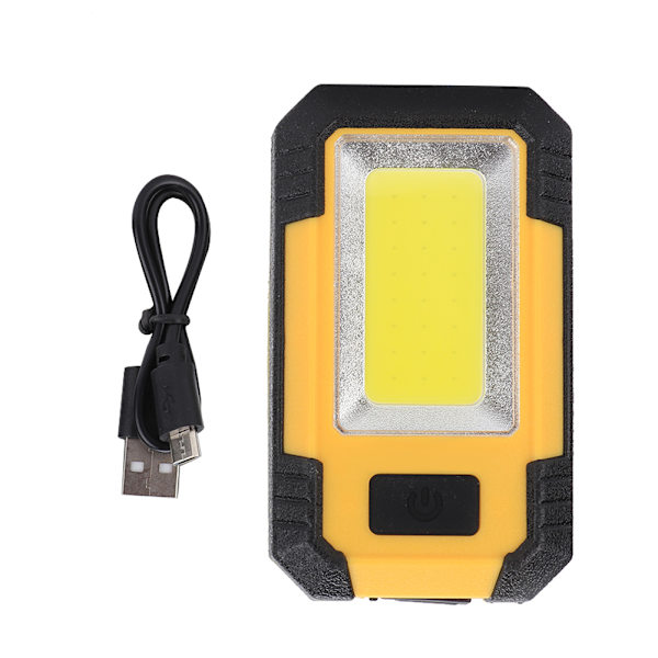 10W ABS Gul USB-laddning Ljusstark Utomhus Bärbar LED Camping