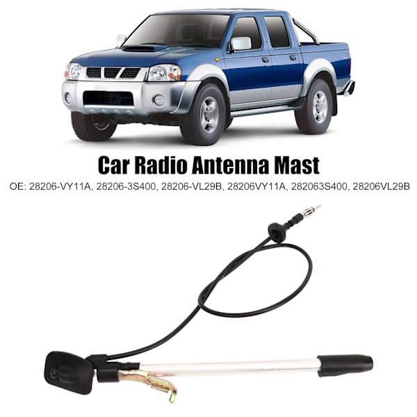 Bilradioantennmast 28206‑VY11A Flexibel Teleskopantennstång För Navara Pick Up