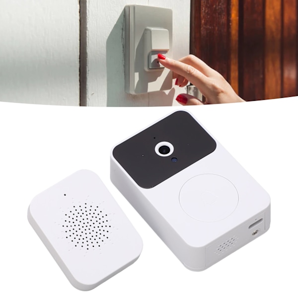 Wireless Doorbell Camera Infrared Night Vision Video Call Voice Fonts 2.4G WiFi Doorbell Camera for Homes Office