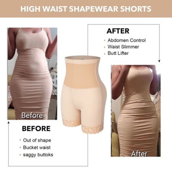 Shapewear för kvinnor Hög Midja Tummy Control Girdle Slim Body Shaper Trosor