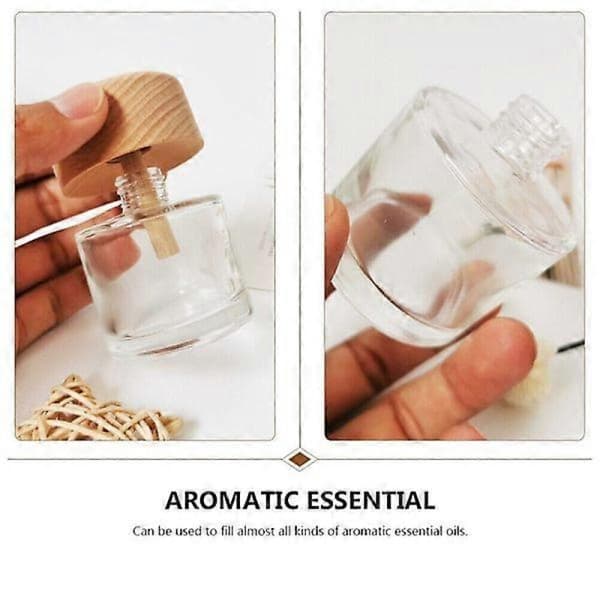 2 stk. tomme glasdiffuserflasker, diffuserflasker, vase, aroma, boligindretning