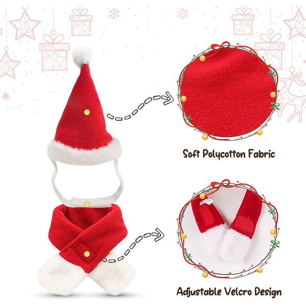 Jouluasu Puppy Xmas Cloak ， sopii kissoille ja pienille t