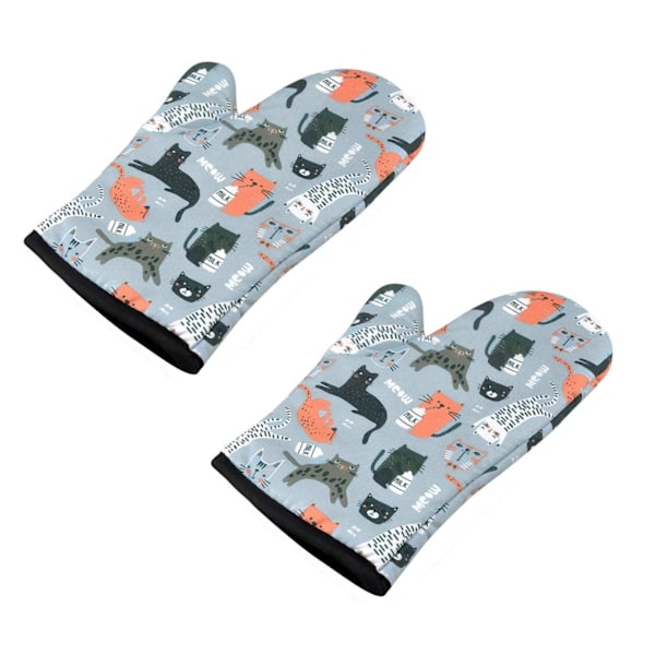 Ugnshandskar, grytunderlägg, ugnshandskar, ugnshandskar, ugnshandskar, ugnsvantar, matlagningshandskar, ugnshandskar, värmebeständiga kökshandskar, 2-pack