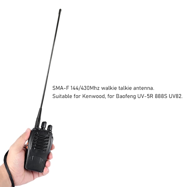 RHD771 SMAF Walkie Talkie-antenn 144/430Mhz Passar för Kenwood för Baofeng UV5R 888S UV82