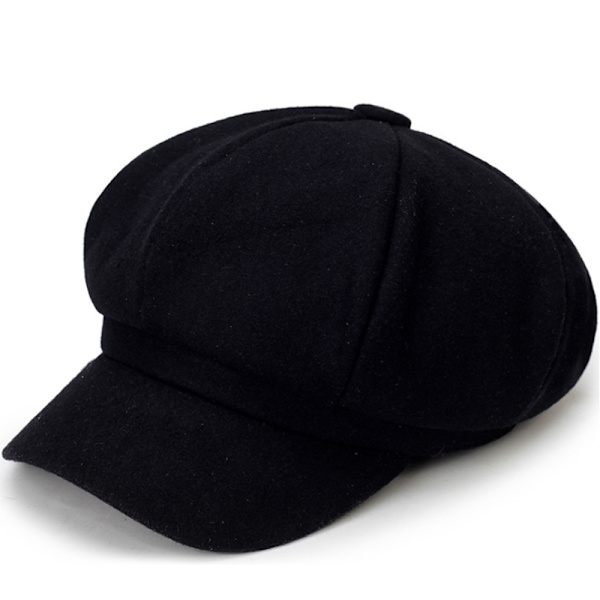 Hatte til kvinder Beret Caps Efterår Vinter Damer Ottekantet Hat C
