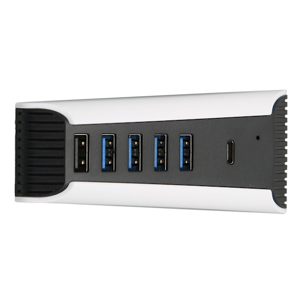 5-ports USB höghastighets expansionshub 4x USB 2.0 1x USB snabbladdningsport 1x USB C Plug and Play USB-hub för PS5