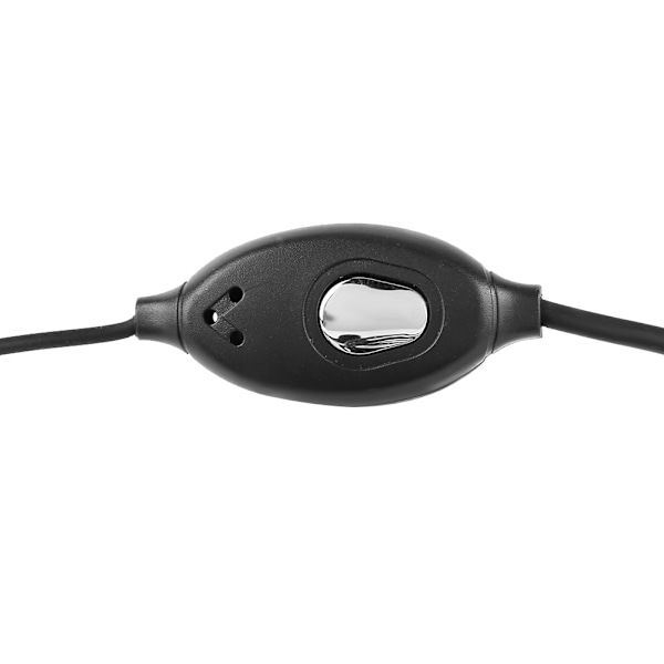 K-huvud Tube Walkie Talkie PTT Mic Öronsnäcka Headset Intercom Hörlurar