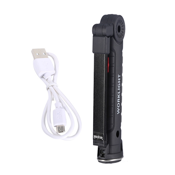 USB-laddningsbar COB-nödljus hopfällbar LED-arbetslampa för Ou