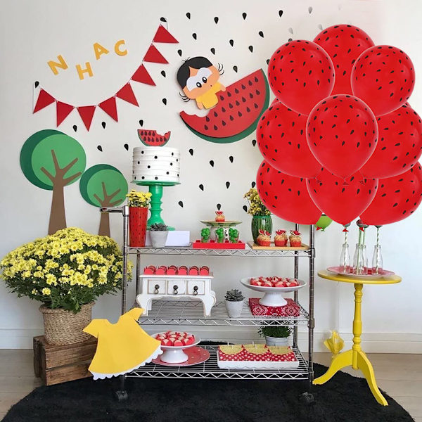 Vandmelon Fest Dekorationer Ballon Kit Sommerfest Latex Vandmelon Balloner til Sommer Bryllup Baby Shower Fødselsdagsfest Tilbehør