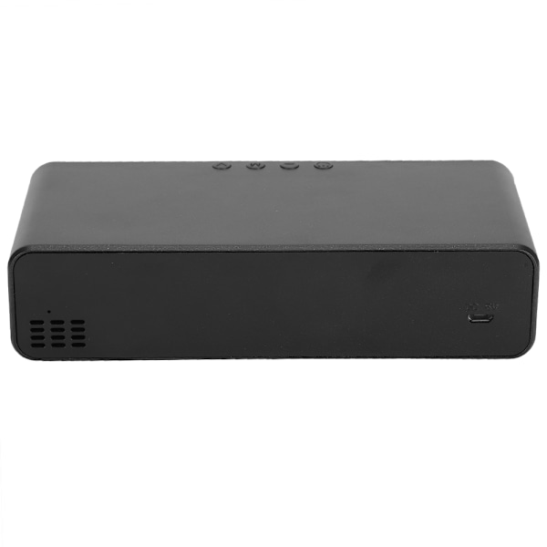 Multifunktionel trådløs oplader USB digital LED bordalarm ur termometer til xiaomi sølv
