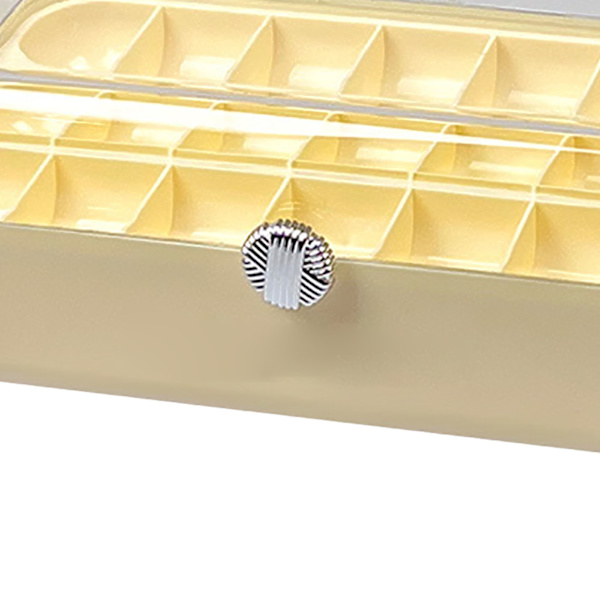 Smyckesförvaringslåda PET PP PE Flerskikts smyckesorganisatör Displayfodral med genomskinligt lock för örhängen Halsband Ringar