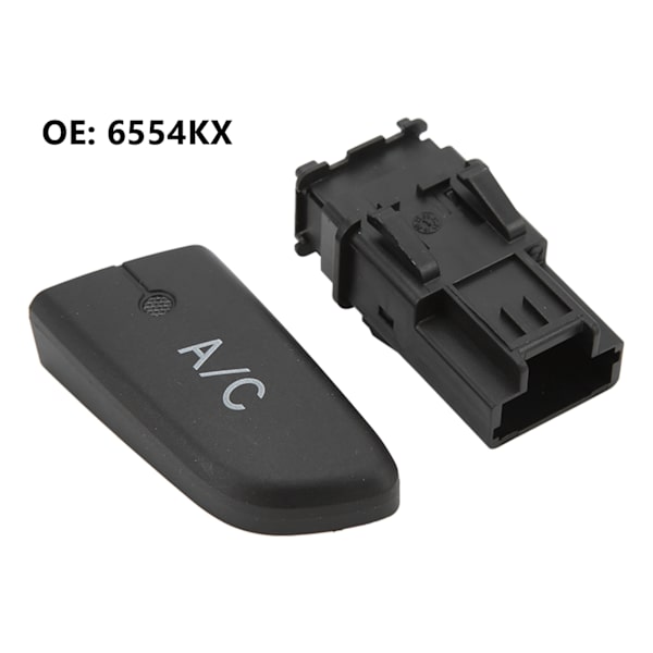 Luftkonditionering AC-strömbrytare tryckknapp med lock 6554KX ersättning för Citroen C1 2005‑2014
