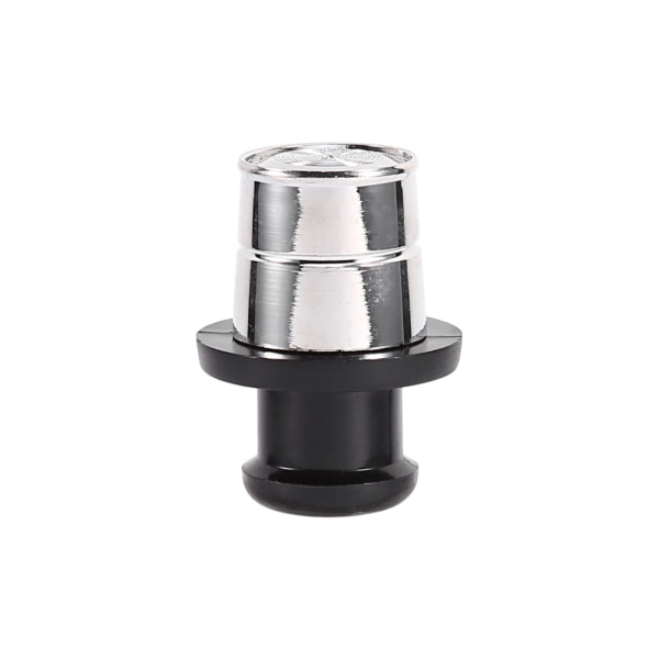 1 stk. Bærbar lighterformet metallskjult oppbevaringsboks for piller (svart og sølv) 28*38mm