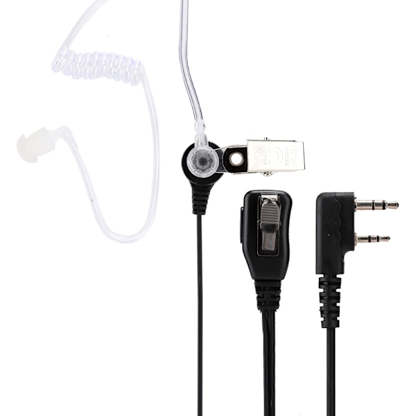 2-polet akustisk rør headset walkie talkie ørestykke til Retevis Kenwood Baofeng tovejsradio