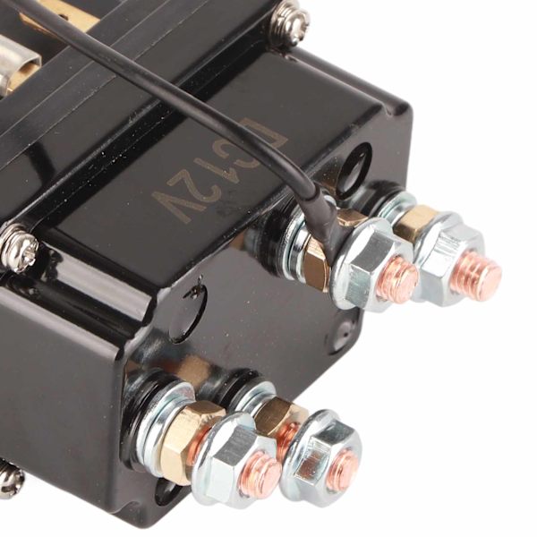 Vinsch Solenoid Relä Kontaktor 12V 250A för AUT UTV SUV med 3000‑5000lbs Vinschar