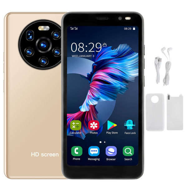 LANDVO mate40 pro 5.45in HD-skjermtelefon Dual Card Dual Standby Smart Phone 512MB+4GB(Eller )