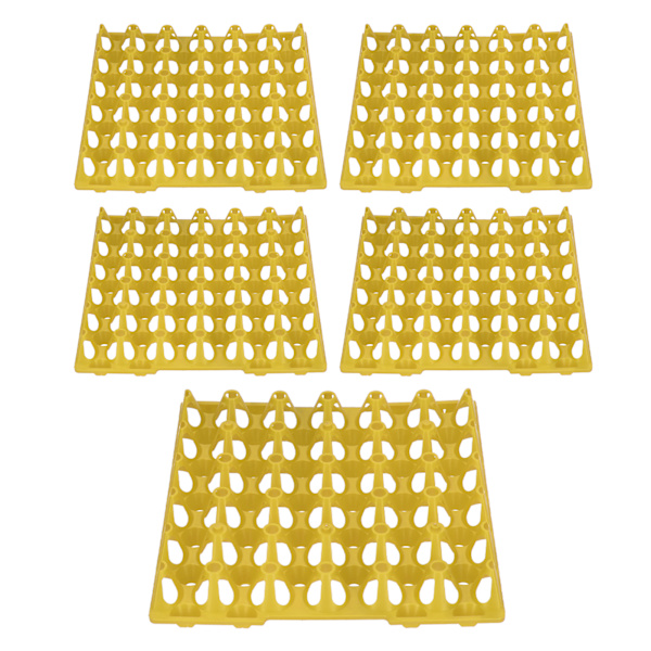 5PCS Plast Egg Flats 30 Cell Egg Kasser Holder Brett for Oppbevaring Transport Hjem Gård Tilbehør Gul