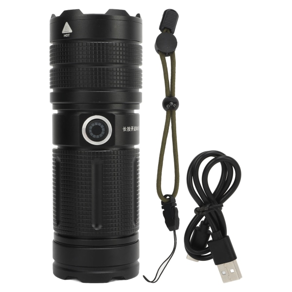 Genopladelig lommelygte 120000LM Ultra Bright LED lommelygte Hig