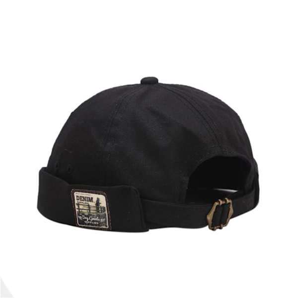 Vintage Docker  Brimless Beanie Hats Retro Bomull Hat Pustende Justerbar Litterær Utleier  Kvinner Hip Hop Hat