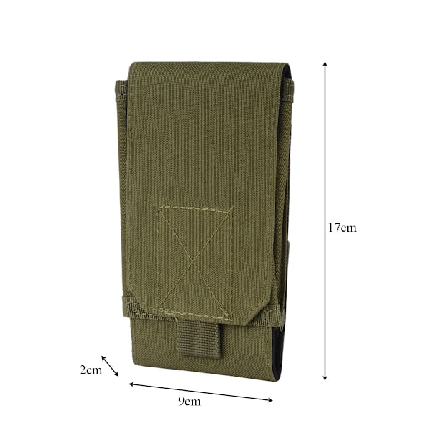Taktiskt Telefonhölster för 7-tums Skärmenheter, Molle Bärskydd med Smarta Fästremmar, Vattentät Nylon Ger Robust Tillförlitlighet för