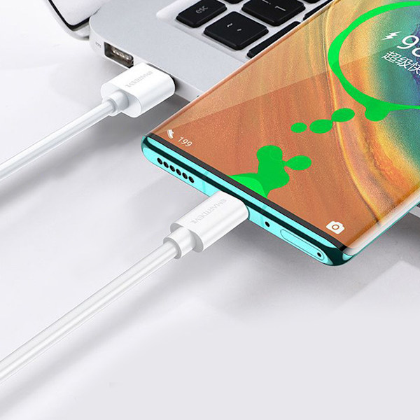 Alkuperäinen Huawei P30 Pro SuperCharge -kaapeli USB-C 22,5 W 5 A valkoinen