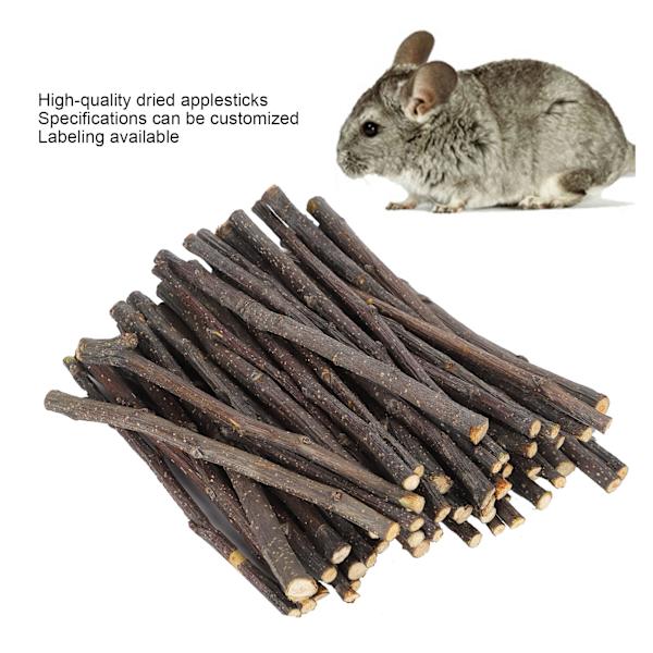200G Pet Hamster Naturliga Äppelpinnar Tuggleksaker Molar Tänder Leksak för Kaniner Hamster