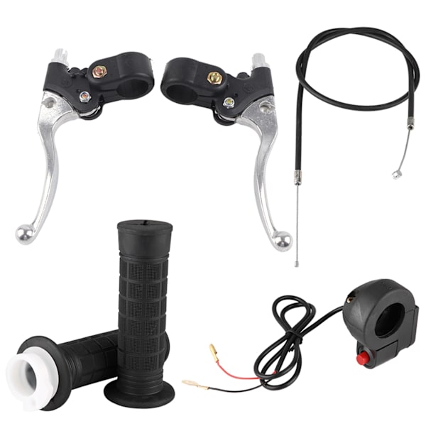 Håndtag Greb Kill On/Off Switch Gas Håndtag Bremsespak Kit til Pocket Bike Mini Motorcykel