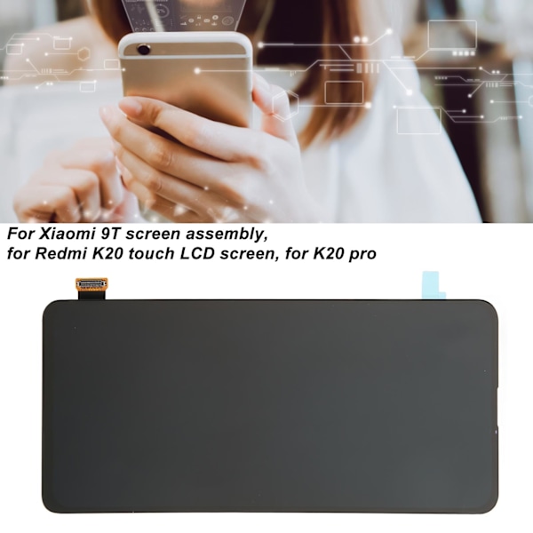 Mobiltelefonskärm montering LCD-skärm pekskärm montering för Xiaomi 9T för Redmi K20 K20 Pro