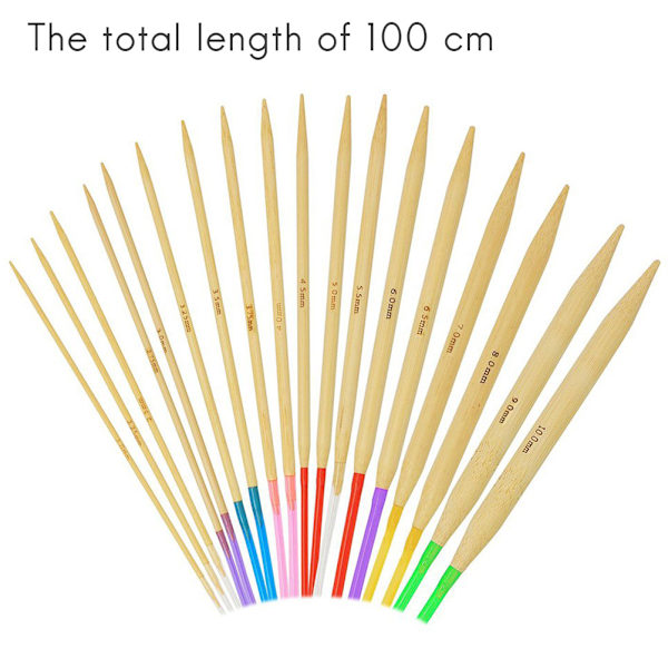 Färgad plastkabelstickning, cirkulära stickor i bambu för kreativt DIY, lättviktiga och hållbara, perfekta för att skapa tröjor, hattar och