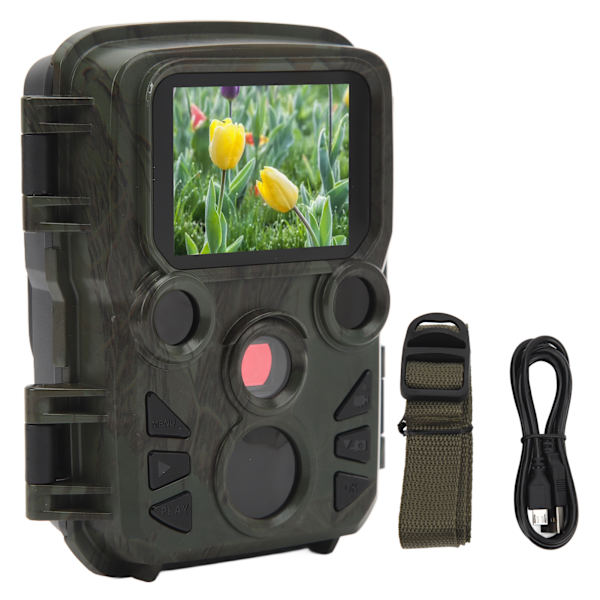 Viltkamera 1080P FHD Infrarød Sensing 2.0 tommers fargeskjerm Jakt Kamera for utendørs camping jakt