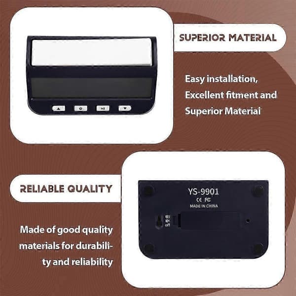 YS9901 Multifunktionel Bærbar Professionel Skakur Digital Skak Timer Spil Timer