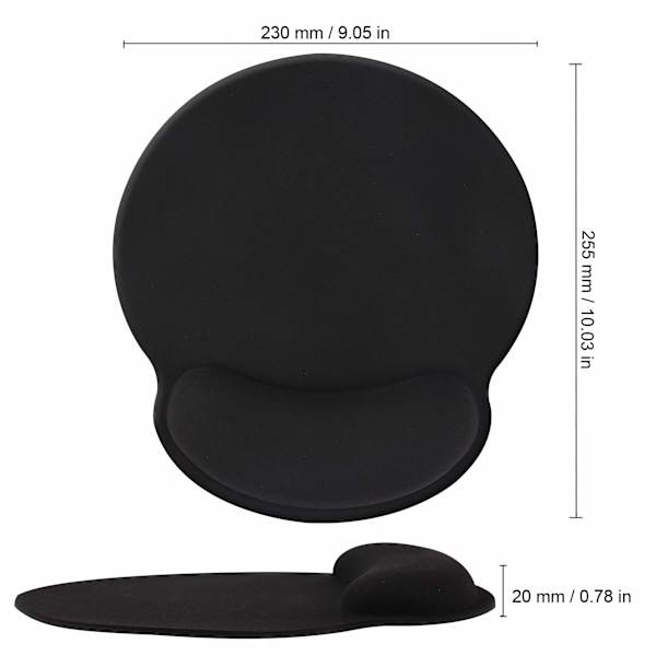 Ergonomisk Gel Musmatta, Minnesgelsfylld Kudde Ger Bekvämt Stöd för Din Handled, Tvättbar Design Säkerställer Hållbarhet, Perfekt för