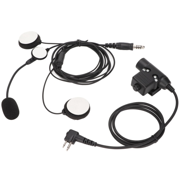 Motorsykkel Bilateral Headset +U94 PPT 7.1mm Motorsykkel Bilateral Headset for Motorola GP88 GP‑300 GP3688 DEP450