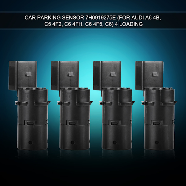 4 st PDC-parkeringssensorer för Audi A6 4B / C5 4F2 / C6 4FH / C6 4F5 / C6 7H0919275E