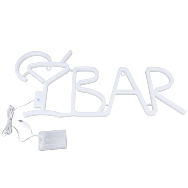 BAR Neon LED -violetti 24-näppäimen kaukosäädin 8-tilainen seinävalaisin Neon