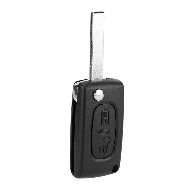 2-knappars bilfjärrkontroll flippnyckel fodral bladhölje skal passar för PEUGEOT 207 307 308 407