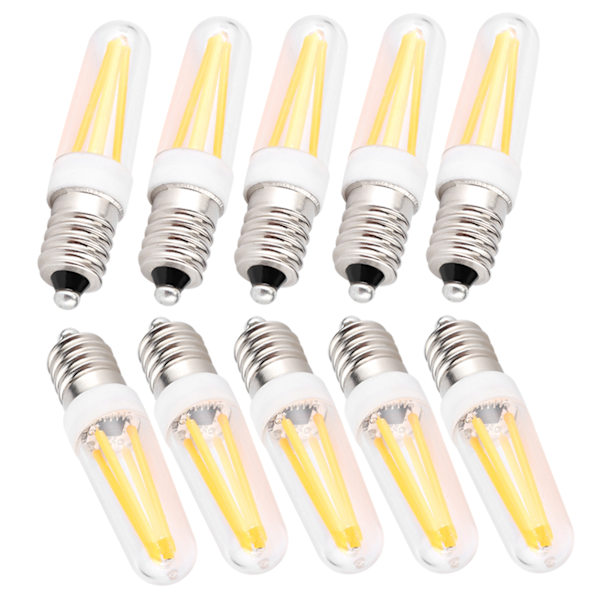 10 st 3W Liten Glödlampa E14 Sockel Varm Vit Hembelysning Glödlampa för C