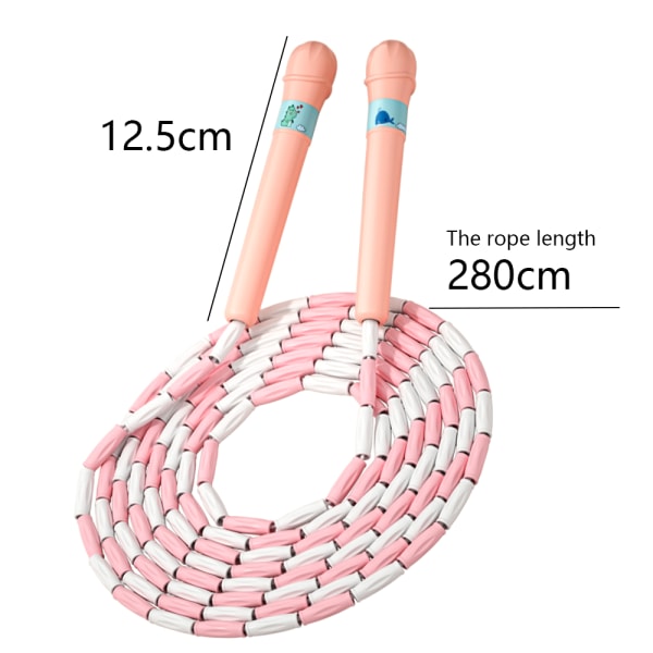 Jump Ropes For Fitness - Beaded Skipping Rope for Exercise With Long Handles