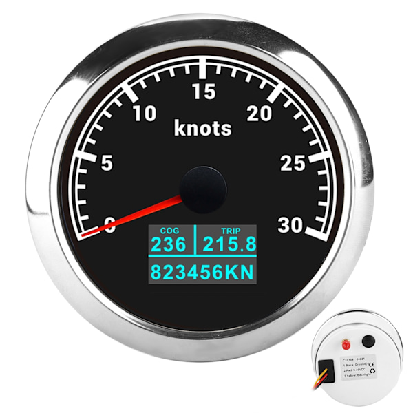Auton 3-in-1 GPS-nopeusmittari OLED-näytöllä, monitoiminen autoille ja veneille