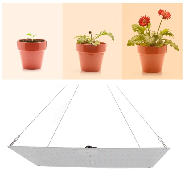 LED-växtlampor Full Spectrum 360 LED Smart Indoor Grow Light Quantum Board med krok för inomhusväxter EU-kontakt 100‑265V