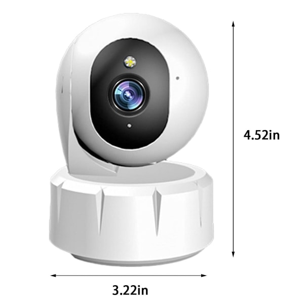 Smart Övervakningssystem: 360° Panoramakamera för Inomhusbruk med 2K HD-Upplösning, Dual-Band WiFi och Förbättrad Mörkerseende för Omfattande Skydd