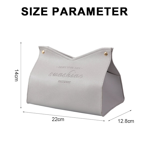 1 st läder pappersnäsduk låda, bilmonterad, hem sovrum, vardagsrum, kreativ papperspåse