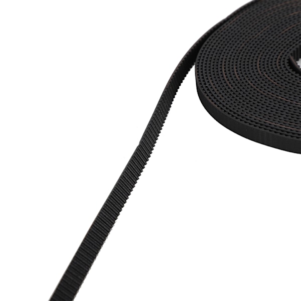 3D-skrivertilbehør 5mx6mm sort gummirem timingreim synkront hjulsett for Prusa / MendelMax