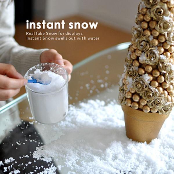 Falsk øyeblikkelig snøpulver Falsk snøfestdekorasjon for Cloud Soft Sensory Toy Holiday Snow Decorations