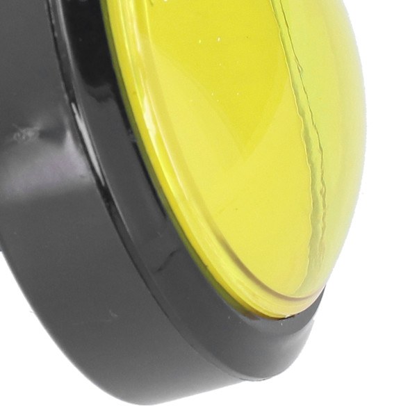 60mm Stor Konvex Knapp 2-Fots Knapp med LED-Ljus för Kranmaskin Spelkonsol Gul